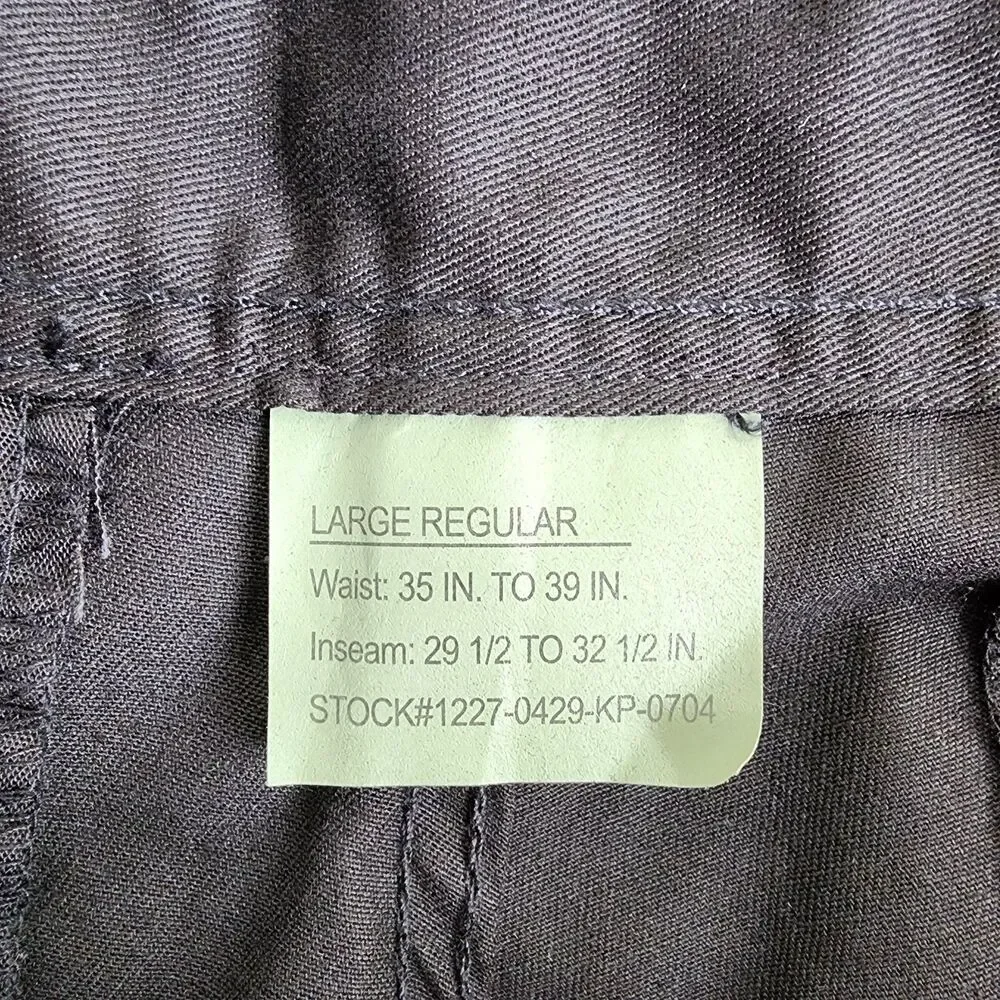 Rothco BDU Tactical Cargo Pants Mens Large Regular Black NWT Mil-Spec Combat